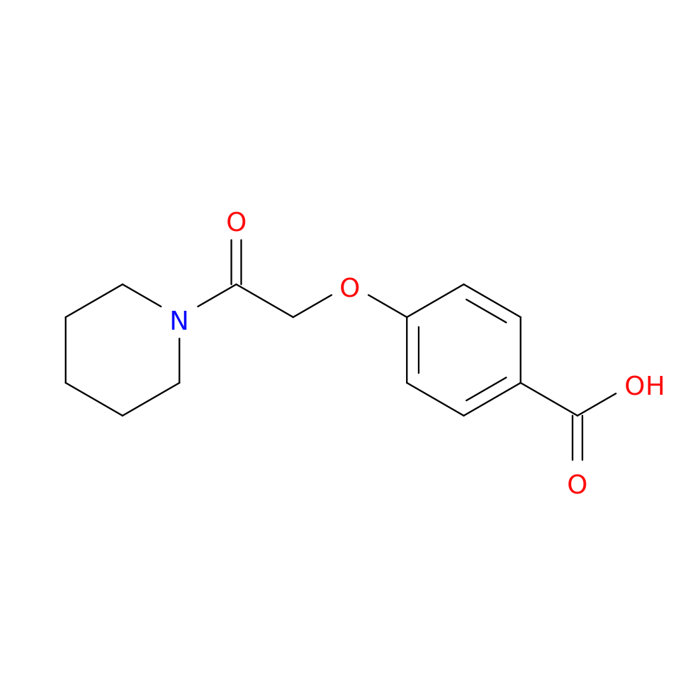 4-(2-Oxo-2-(piperidin-1-yl)ethoxy)benzoic acid
