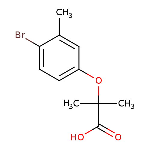 2-(4-Bromo-3-methylphenoxy)-2-methylpropanoic acid