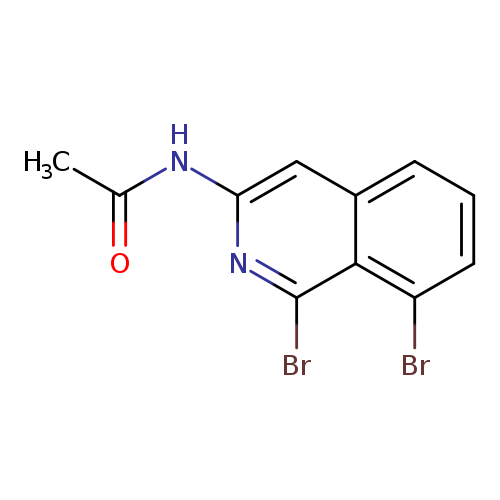 N-(1,8-dibromoisoquinolin-3-yl)acetamide