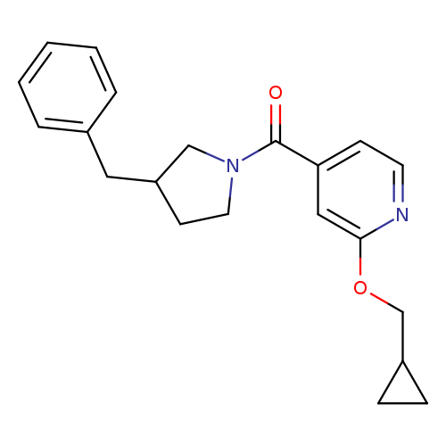 4-(3-benzylpyrrolidine-1-carbonyl)-2-(cyclopropylmethoxy)pyridine