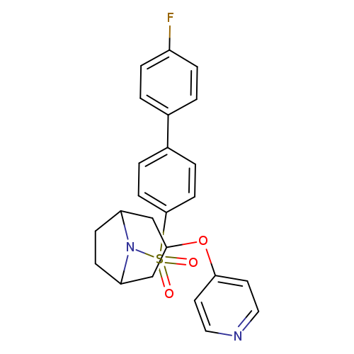 8-({4'-fluoro-[1,1'-biphenyl]-4-yl}sulfonyl)-3-(pyridin-4-yloxy)-8-azabicyclo[3.2.1]octane