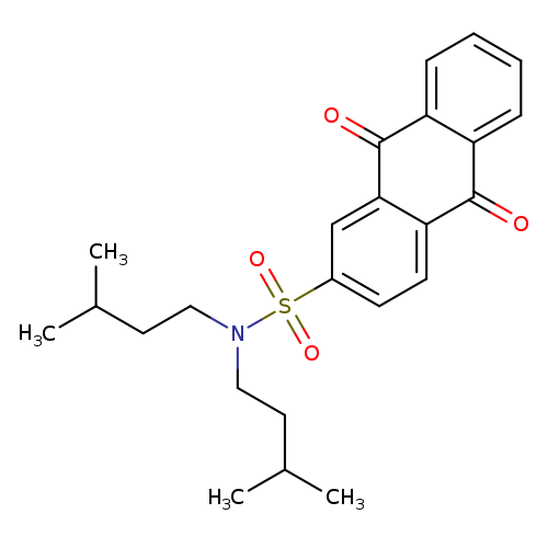 N,N-bis(3-methylbutyl)-9,10-dioxo-9,10-dihydroanthracene-2-sulfonamide