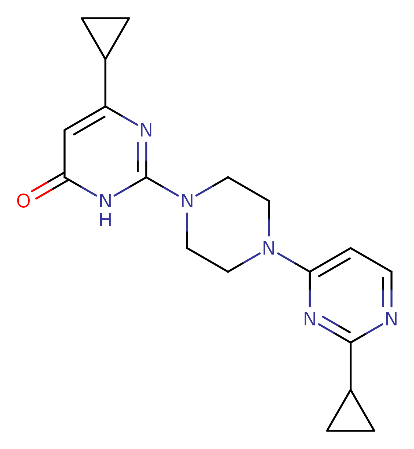 6-cyclopropyl-2-[4-(2-cyclopropylpyrimidin-4-yl)piperazin-1-yl]-3,4-dihydropyrimidin-4-one