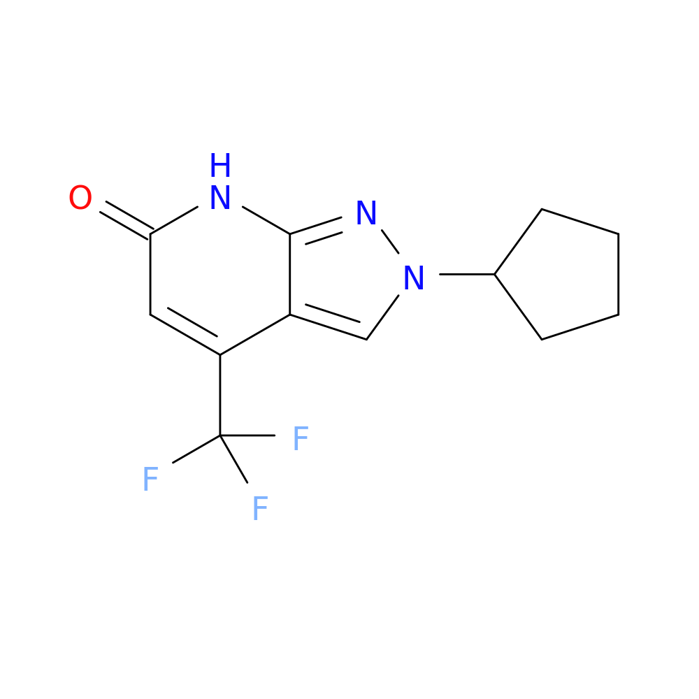 2-Cyclopentyl-4-(trifluoromethyl)-2H-pyrazolo[3,4-b]pyridin-6(7H)-one