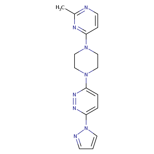 3-[4-(2-methylpyrimidin-4-yl)piperazin-1-yl]-6-(1H-pyrazol-1-yl)pyridazine