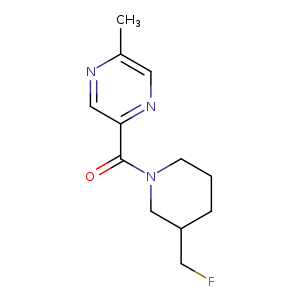 2-[3-(fluoromethyl)piperidine-1-carbonyl]-5-methylpyrazine