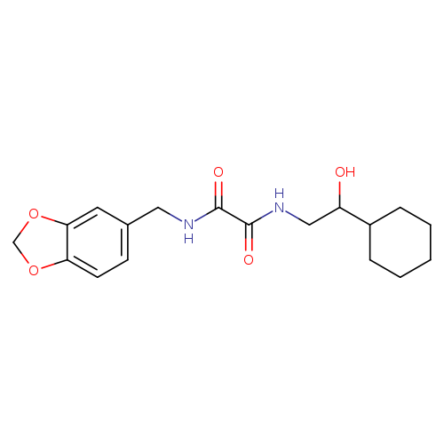 N-[(2H-1,3-benzodioxol-5-yl)methyl]-N'-(2-cyclohexyl-2-hydroxyethyl)ethanediamide