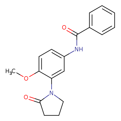 N-[4-methoxy-3-(2-oxopyrrolidin-1-yl)phenyl]benzamide