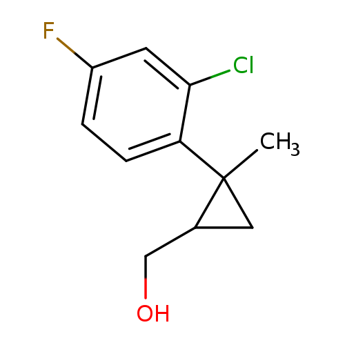 [2-(2-chloro-4-fluorophenyl)-2-methylcyclopropyl]methanol, Mixture of diastereomers