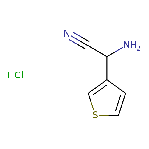 2-amino-2-(thiophen-3-yl)acetonitrile hydrochloride