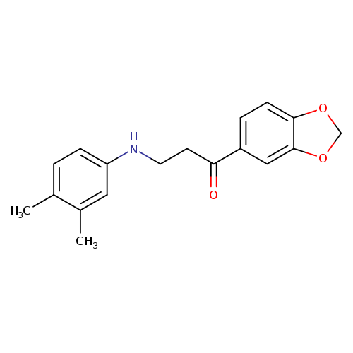 1-(Benzo[d][1,3]dioxol-5-yl)-3-((3,4-dimethylphenyl)amino)propan-1-one