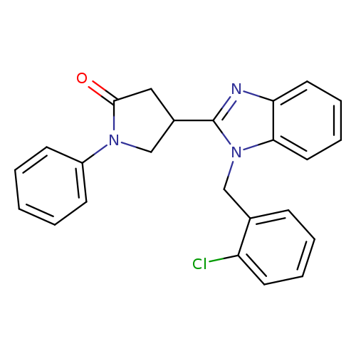 4-{1-[(2-chlorophenyl)methyl]-1H-1,3-benzodiazol-2-yl}-1-phenylpyrrolidin-2-one