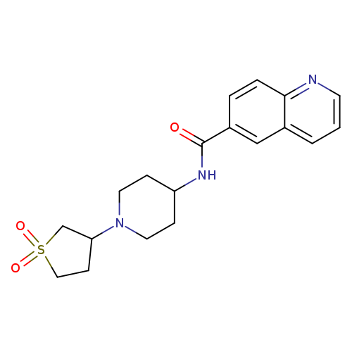 N-[1-(1,1-dioxo-1lambda6-thiolan-3-yl)piperidin-4-yl]quinoline-6-carboxamide