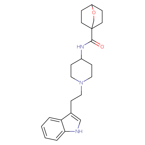 N-{1-[2-(1H-indol-3-yl)ethyl]piperidin-4-yl}-2-oxabicyclo[2.2.2]octane-4-carboxamide