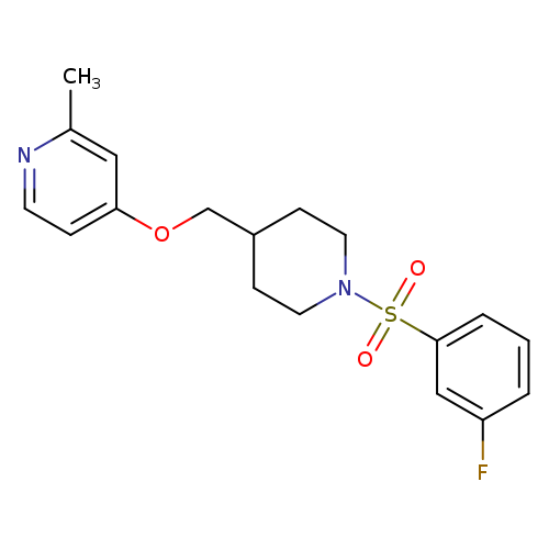 4-{[1-(3-fluorobenzenesulfonyl)piperidin-4-yl]methoxy}-2-methylpyridine