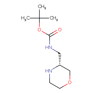 Carbamic acid, N-[(3R)-3-morpholinylmethyl]-, 1,1-dimethylethyl ester