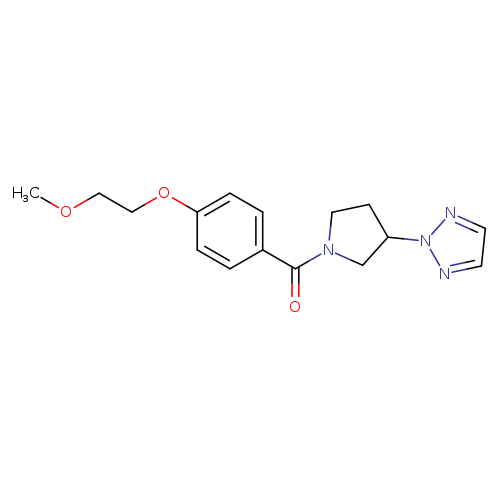 2-{1-[4-(2-methoxyethoxy)benzoyl]pyrrolidin-3-yl}-2H-1,2,3-triazole