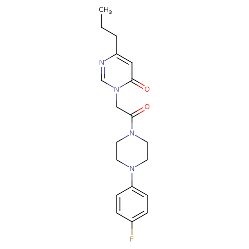 3-{2-[4-(4-fluorophenyl)piperazin-1-yl]-2-oxoethyl}-6-propyl-3,4-dihydropyrimidin-4-one