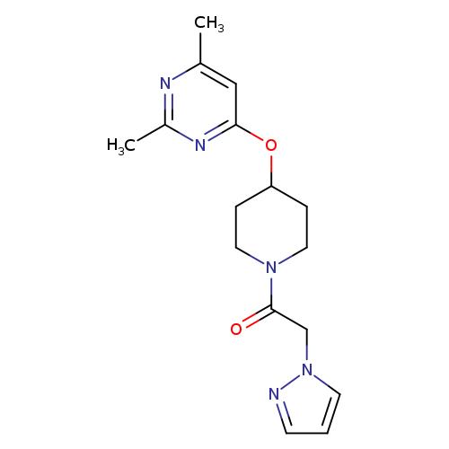 1-{4-[(2,6-dimethylpyrimidin-4-yl)oxy]piperidin-1-yl}-2-(1H-pyrazol-1-yl)ethan-1-one