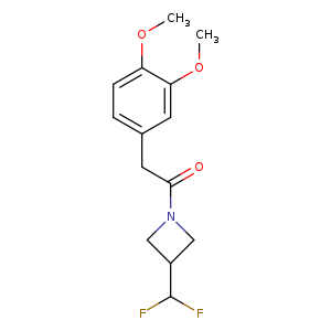 1-[3-(difluoromethyl)azetidin-1-yl]-2-(3,4-dimethoxyphenyl)ethan-1-one