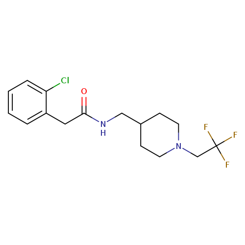 2-(2-chlorophenyl)-N-{[1-(2,2,2-trifluoroethyl)piperidin-4-yl]methyl}acetamide