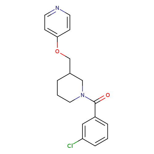 4-{[1-(3-chlorobenzoyl)piperidin-3-yl]methoxy}pyridine