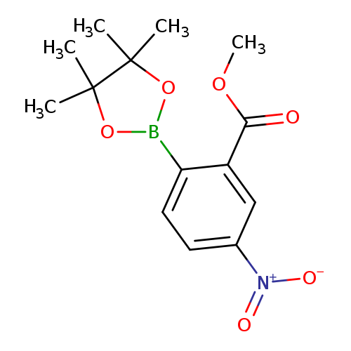 Benzoic acid, 5-nitro-2-(4,4,5,5-tetramethyl-1,3,2-dioxaborolan-2-yl)-, methyl ester