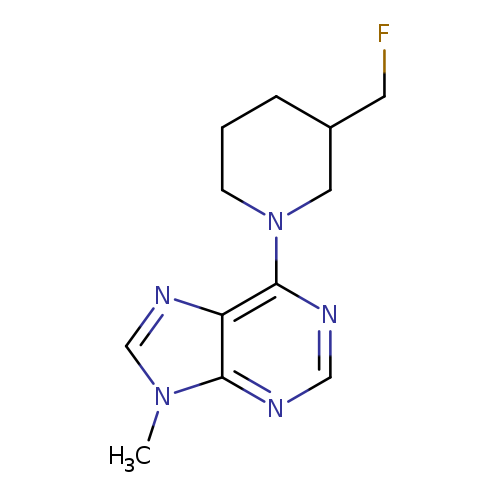 6-[3-(fluoromethyl)piperidin-1-yl]-9-methyl-9H-purine