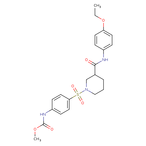 methyl N-[4-({3-[(4-ethoxyphenyl)carbamoyl]piperidin-1-yl}sulfonyl)phenyl]carbamate