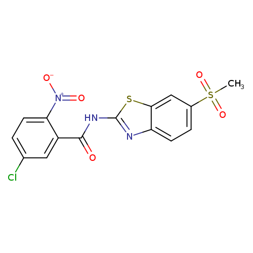 5-chloro-N-(6-methanesulfonyl-1,3-benzothiazol-2-yl)-2-nitrobenzamide