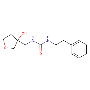 3-[(3-hydroxyoxolan-3-yl)methyl]-1-(2-phenylethyl)urea