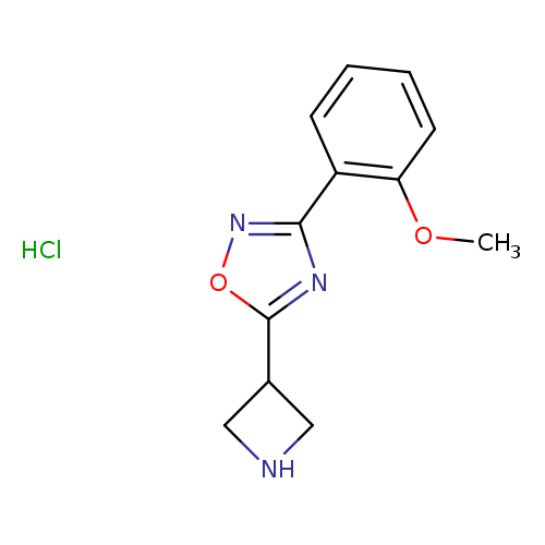 5-Azetidin-3-yl-3-(2-methoxyphenyl)-1,2,4-oxadiazole hydrochloride