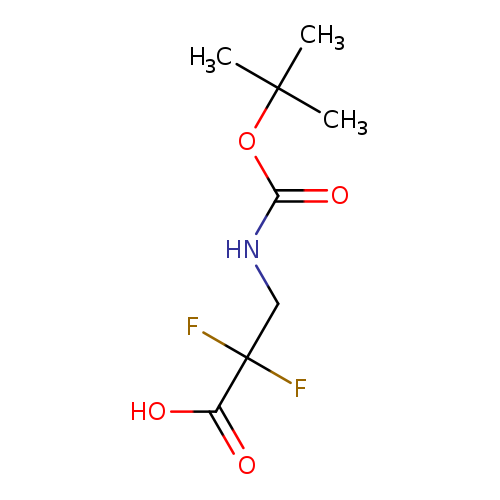 Propanoic acid, 3-[[(1,1-dimethylethoxy)carbonyl]amino]-2,2-difluoro-