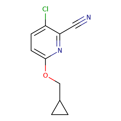 3-chloro-6-(cyclopropylmethoxy)pyridine-2-carbonitrile