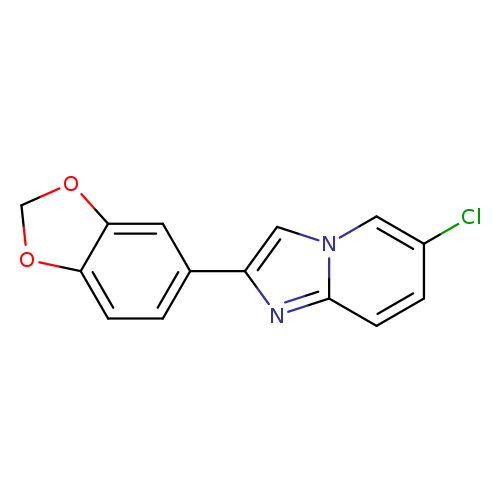 2-BENZO[1,3]DIOXOL-5-YL-6-CHLORO-IMIDAZO[1,2-A]PYRIDINE