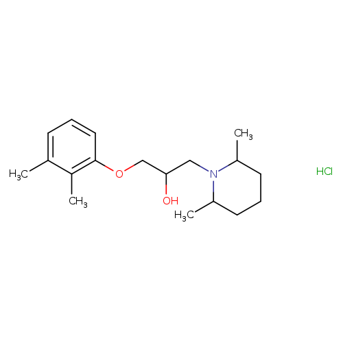 1-(2,3-dimethylphenoxy)-3-(2,6-dimethylpiperidin-1-yl)propan-2-ol hydrochloride