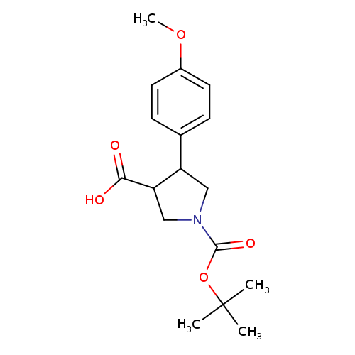 1-(tert-Butoxycarbonyl)-4-(4-methoxyphenyl)pyrrolidine-3-carboxylic acid
