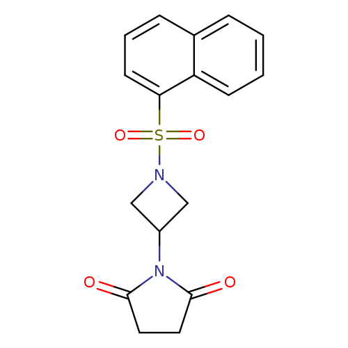 1-[1-(naphthalene-1-sulfonyl)azetidin-3-yl]pyrrolidine-2,5-dione