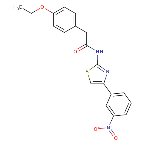 2-(4-ethoxyphenyl)-N-[4-(3-nitrophenyl)-1,3-thiazol-2-yl]acetamide