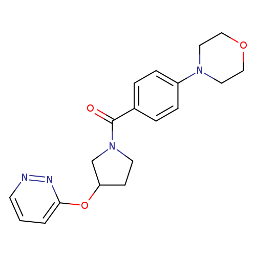4-{4-[3-(pyridazin-3-yloxy)pyrrolidine-1-carbonyl]phenyl}morpholine