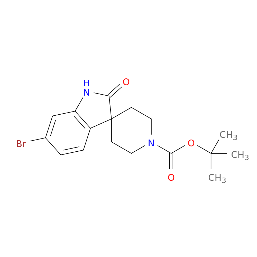 tert-Butyl 6-broMo-2-oxospiro[indoline-3,4'-piperidine]-1'-carboxylate