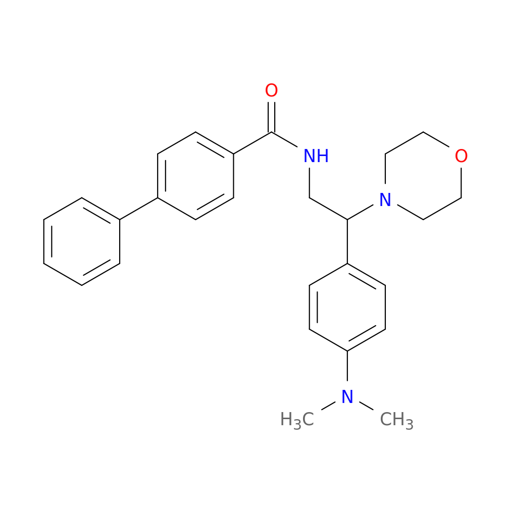 N-{2-[4-(dimethylamino)phenyl]-2-(morpholin-4-yl)ethyl}-[1,1'-biphenyl]-4-carboxamide