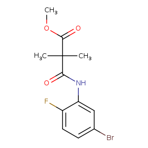 PROPANOIC ACID, 3-[(5-BROMO-2-FLUOROPHENYL)AMINO]-2,2-DIMETHYL-3-OXO-, METHYL ESTER