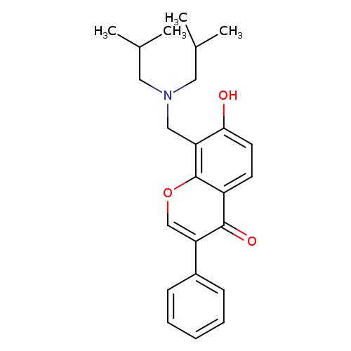 8-[(diisobutylamino)methyl]-7-hydroxy-3-phenyl-4H-chromen-4-one
