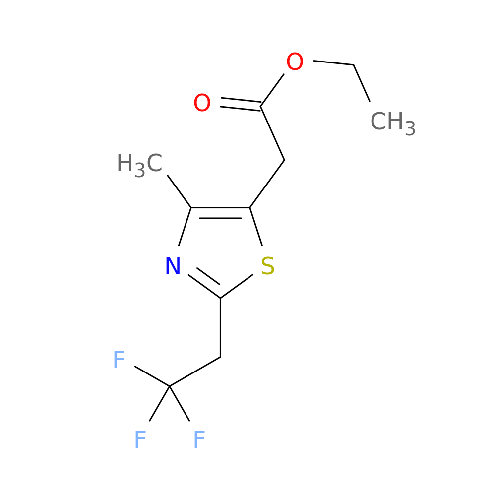 ethyl 2-[4-methyl-2-(2,2,2-trifluoroethyl)-1,3-thiazol-5-yl]acetate