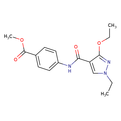 methyl 4-(3-ethoxy-1-ethyl-1H-pyrazole-4-amido)benzoate