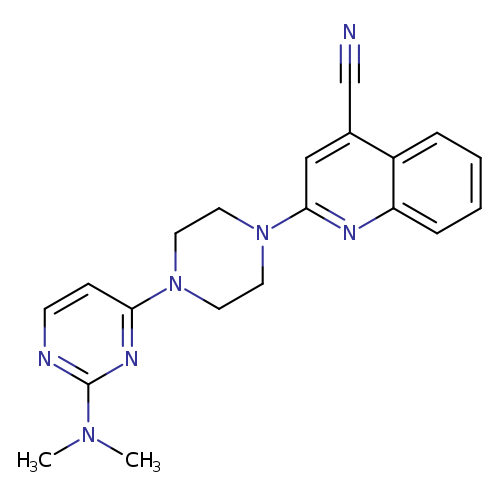 2-{4-[2-(dimethylamino)pyrimidin-4-yl]piperazin-1-yl}quinoline-4-carbonitrile