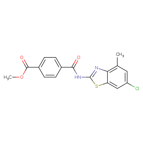 methyl 4-[(6-chloro-4-methyl-1,3-benzothiazol-2-yl)carbamoyl]benzoate