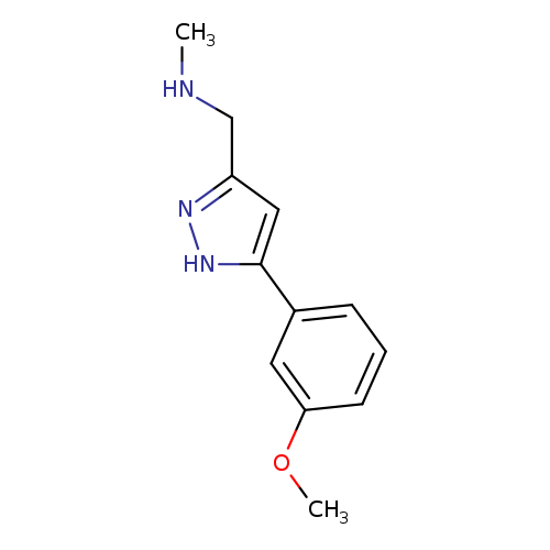 {[5-(3-methoxyphenyl)-1H-pyrazol-3-yl]methyl}(methyl)amine
