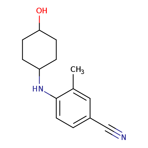 4-[(4-hydroxycyclohexyl)amino]-3-methylbenzonitrile